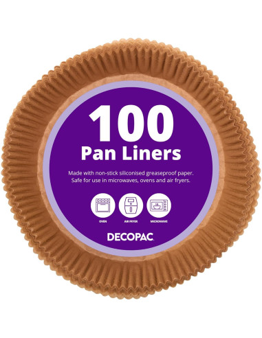 Forros para Moldes de Pastel DecoPac 18 cm, Paquete de 100