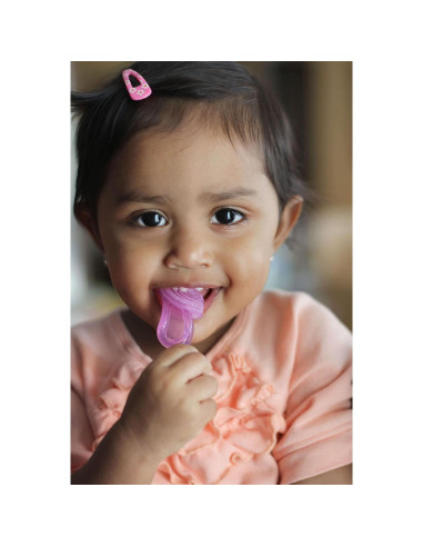 Cepillo de Dientes para Bebé Baby Buddy Azul 4+ Meses Silicona