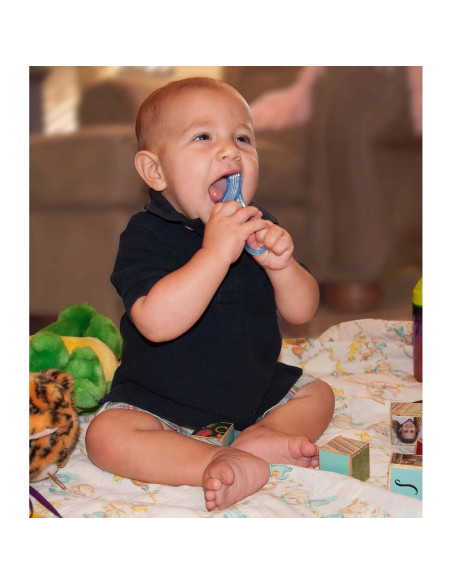 Cepillo de Dientes para Bebé Baby Buddy Azul 4+ Meses Silicona