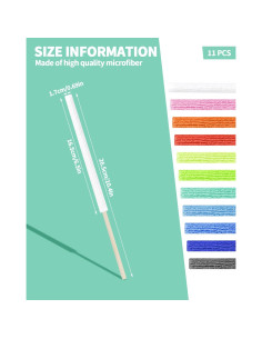 Juego de 11 Palos de Limpieza de Microfibra Aecsze - Multicolor 2