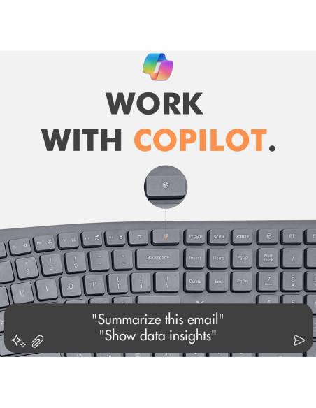 Combo Teclado y Ratón Inalámbrico Ergonómico X9 Gris - Multi-Dispositivo