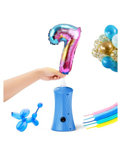 Bomba de aire eléctrica Fikowo para globos portátil 30W