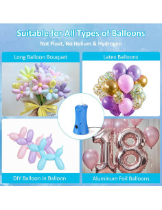 Bomba de aire eléctrica Fikowo para globos portátil 30W 2