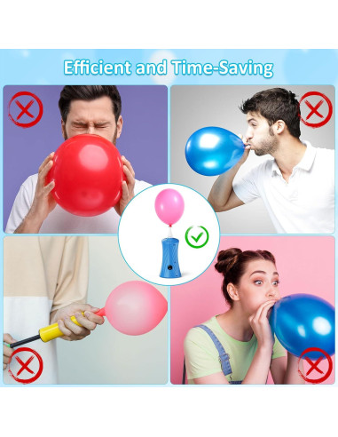 Bomba de aire eléctrica Fikowo para globos portátil 30W