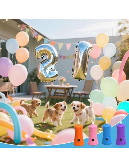 Bomba de aire eléctrica Fikowo para globos portátil 30W