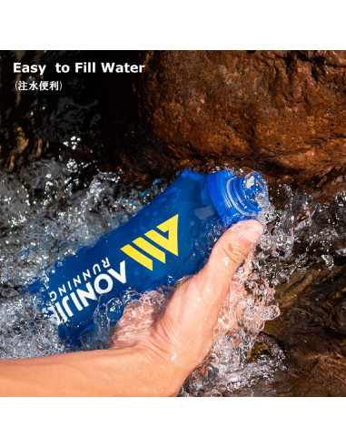 Botella de Agua Plegable YAPJEB 250 ml a Prueba de Fugas