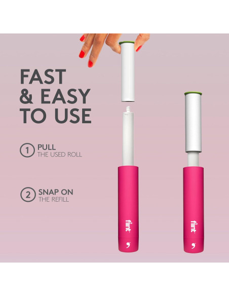 Recarga Rodillo Quitapelusas Flint - 2 Unidades Extra Pegajosas