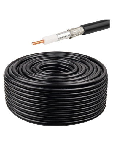 Cable Coaxial KMR400 15.24m 50 Ohm Bajo Pérdida para RF