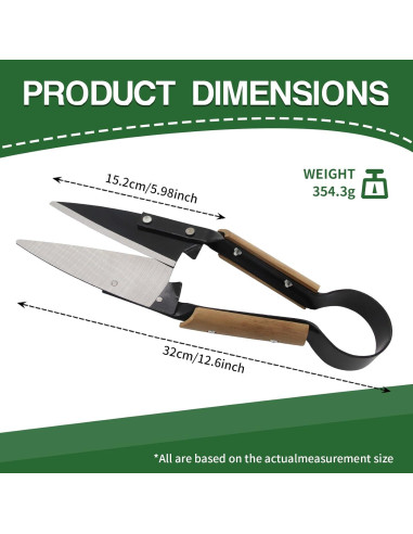 Tijeras de mano USUNFARM para esquilar ovejas 15.2 cm acero