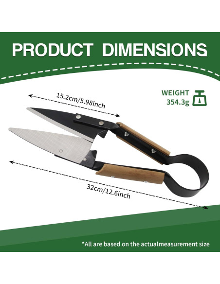 Tijeras de mano USUNFARM para esquilar ovejas 15.2 cm acero