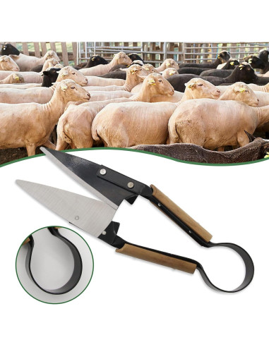 Tijeras de mano USUNFARM para esquilar ovejas 15.2 cm acero
