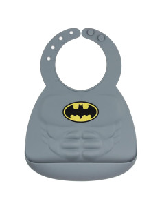 Babero de Silicona Batman Bumkins para Bebés 6-24 Meses
