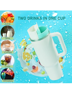 Separador de Bebidas de Silicona Fureoai para Taza Stanley 40 oz 2