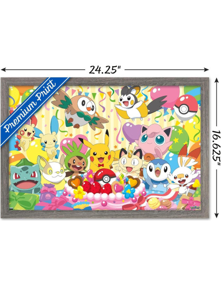 Póster de Cumpleaños Pokémon Trends Internacional 57.2x37.3cm
