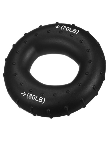 Fortalecedor de Agarre de Mano uxcell 70-80 Lbs Silicona Negro