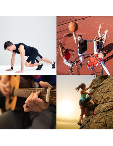 Fortalecedor de Agarre de Mano uxcell 70-80 Lbs Silicona Negro