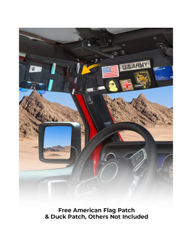 Organizador de Visera Solar QMPARTS JK 2007-2009 Molle