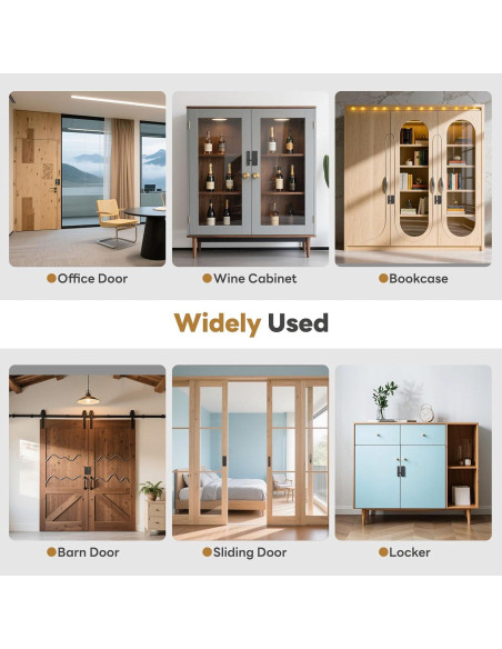 Cerradura de puerta de granero SecureLatch SEL-Code Lock02 negra