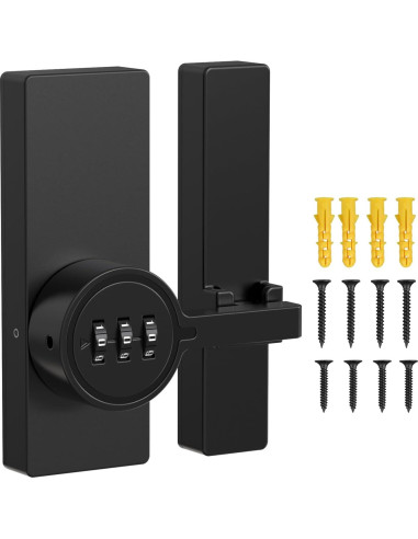 Cerradura de puerta de granero SecureLatch SEL-Code Lock02 negra