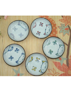 Platos de Cerámica Japonesa para Aperitivos Miss Tutu - 5 Piezas 2