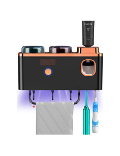 Soporte de Cepillos de Dientes Bailinna con Dispensador Solar