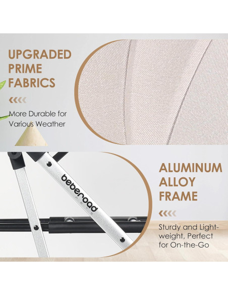 Carrito de Mascotas BEBEROAD PETS Plegable 4 Ruedas Beige Carrito de Mascotas BEBEROAD PETS Plegable 4 Ruedas Beige