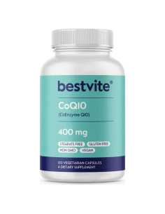 Coenzima CoQ10 400mg Bestvite - 120 Cápsulas Vegetarianas