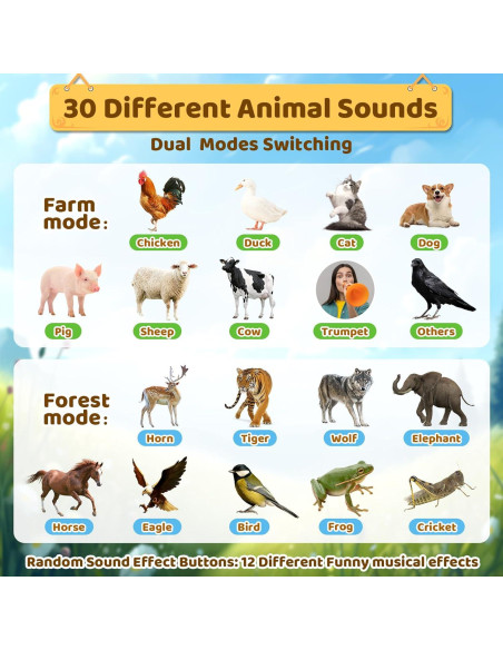 Llamador de Animales JOY SPOT! 20.32 cm 30 Sonidos 2 Modos