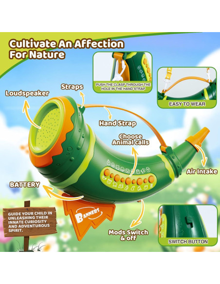 Llamador de Animales JOY SPOT! 20.32 cm 30 Sonidos 2 Modos