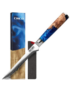 Cuchillo de Deshuesar CRICO Damasco 13.5 cm Acero VG10 Forjado