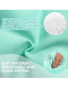 Cojín Almohada para Asiento de Baño MABOZOO Azul 40x30cm 2