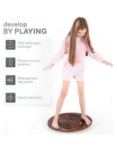 Tabla de Equilibrio Bodo Maze de Madera para Niños y Adultos 2