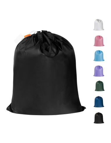 Bolsa de lavandería Polecasa negra 53x61cm resistente 50lbs