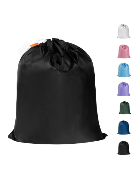 Bolsa de lavandería Polecasa negra 53x61cm resistente 50lbs