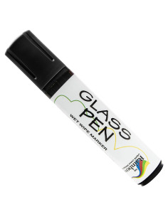 Marcador de Tiza Líquida para Ventanas Arcoíris - Negro Punta Ancha