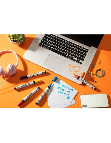 Marcador de Tiza Líquida para Ventanas Arcoíris - Negro Punta Ancha