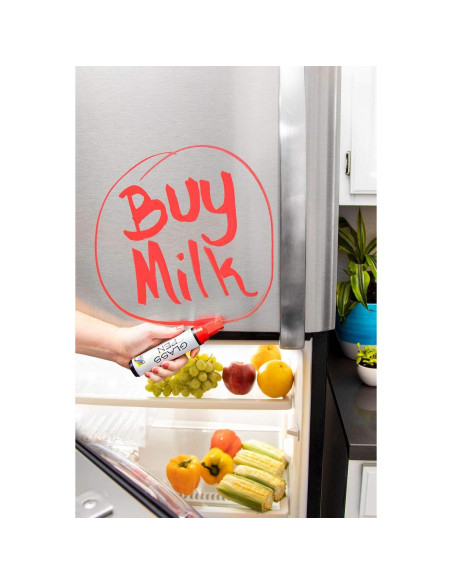 Marcador de Tiza Líquida para Ventanas Arcoíris - Negro Punta Ancha