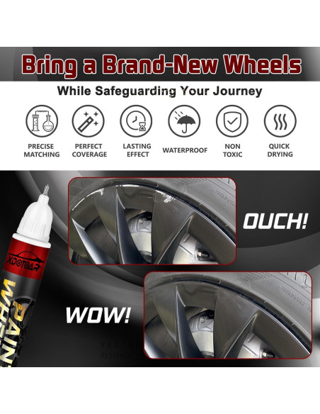 Pintura de Retoque para Bordes de Ruedas xdotoar Cobre 12ml