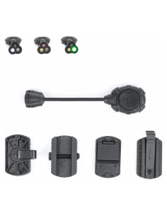 Luz Táctica para Casco NECARL 3 en 1 LED IR Verde Blanco