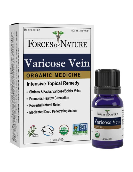 Tratamiento Homeopático para Venas Varicosas Forces of Nature 10.95 ml