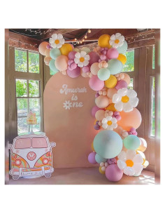 Kit Guirnalda de Globos Daisy 140Pcs Beliueyes Macaron