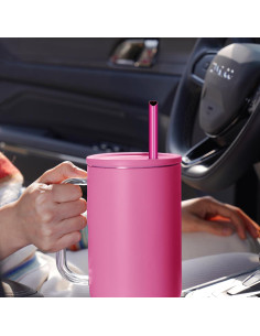 Pajitas Reutilizables NiHome Acero Inoxidable Corazón 30.48 cm 2