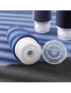 Botellas de Viaje Silicona 3oz Kuangre A Prueba de Fugas 2