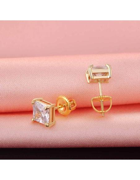 Tornillos de Respaldo para Aretes DELECOE 14K Oro 2 Pairs Tornillos de Respaldo para Aretes DELECOE 14K Oro 2 Pairs