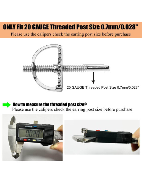 Tornillos de Respaldo para Aretes DELECOE 14K Oro 2 Pairs Tornillos de Respaldo para Aretes DELECOE 14K Oro 2 Pairs