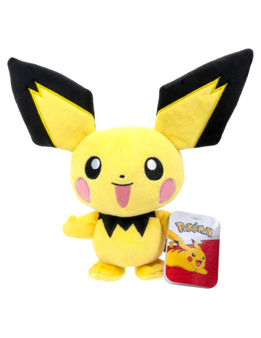 Peluche Pichu 20 cm Jazwares - Pokémon Licencia Oficial