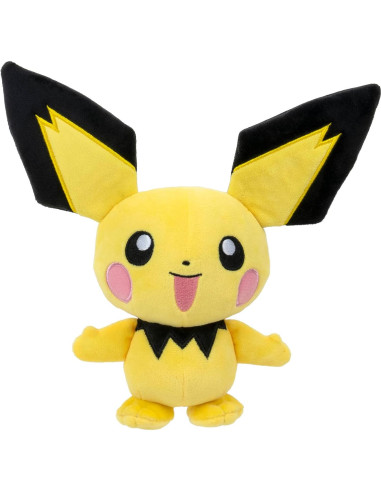 Peluche Pichu 20 cm Jazwares - Pokémon Licencia Oficial