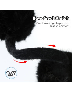 Orejeras de Invierno Plegables para Mujeres - Color Negro 2