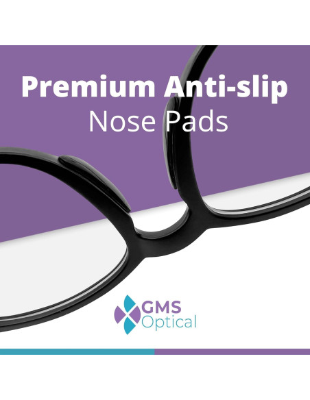 Almohadillas Nasales GMS Optical 1.3mm x 18mm - 5 Pares Negro