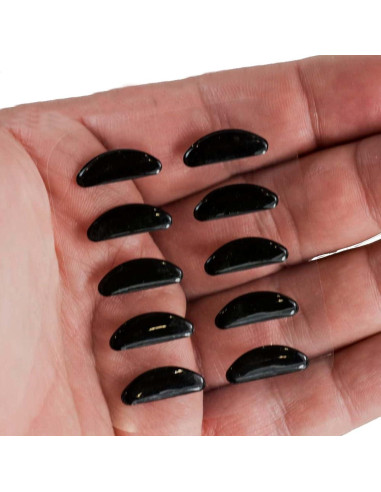 Almohadillas Nasales GMS Optical 1.3mm x 18mm - 5 Pares Negro